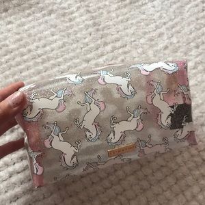 Skinny dip glitter unicorn makeup bag!